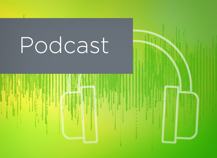 Podcast_green overlay headphones